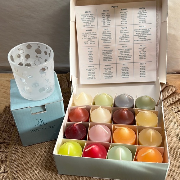 PARTLITE VOTIVE SAMPLER & DOTTY VOTIVE HOLDER